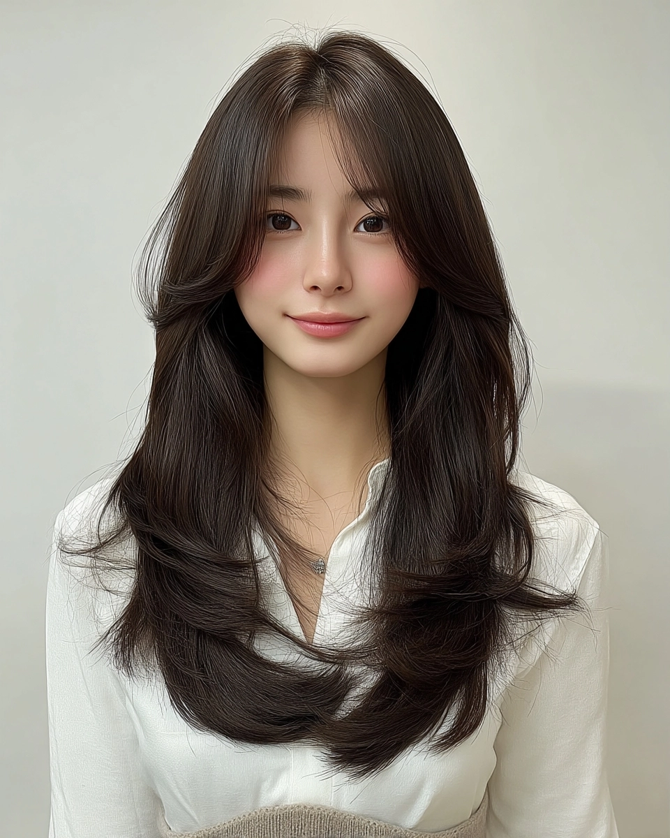 soft layered waves Korea 2026 - Style 7 at Korea Hair Salon Seoul