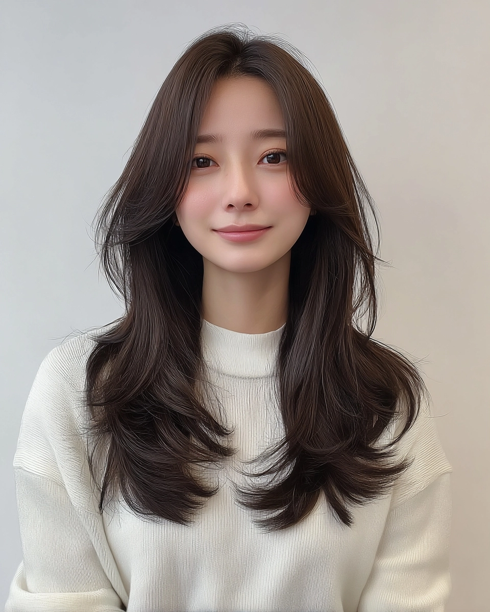 layered Korean hair styles 2026 - Style 2 at Korea Hair Salon Seoul