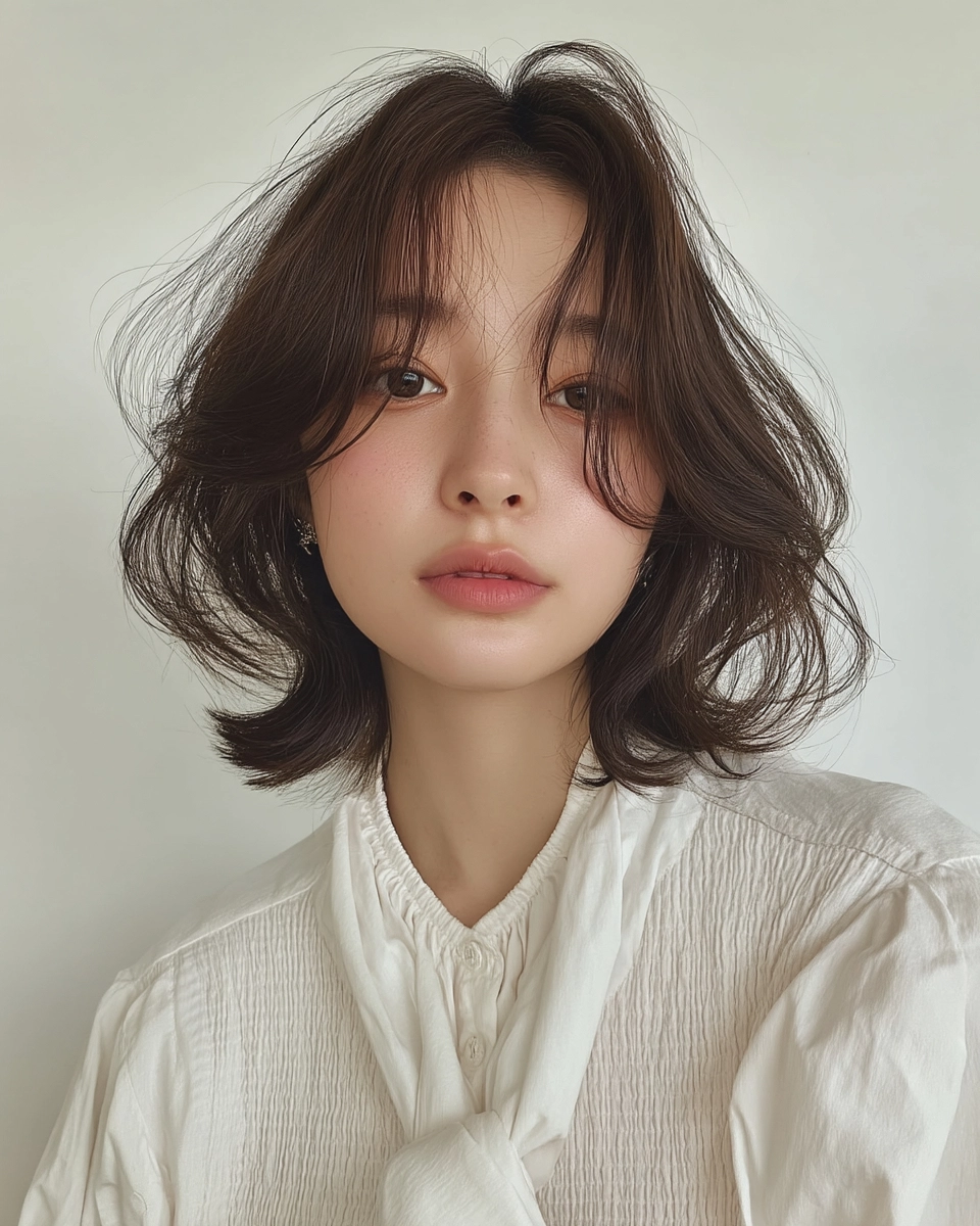 layered medium haircuts Seoul - Style 1 at Korea Hair Salon Seoul
