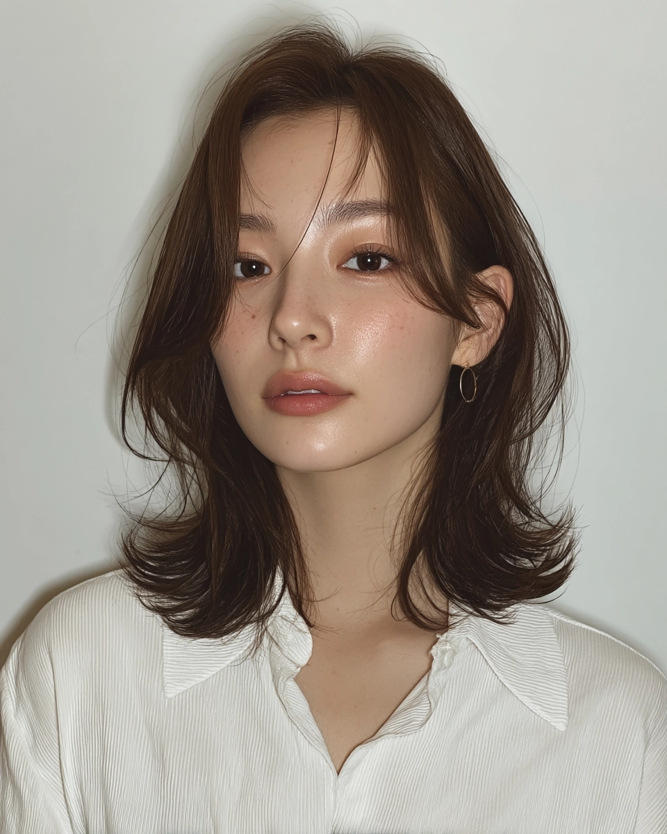 layered medium haircuts Seoul - Style 2 at Korea Hair Salon Seoul