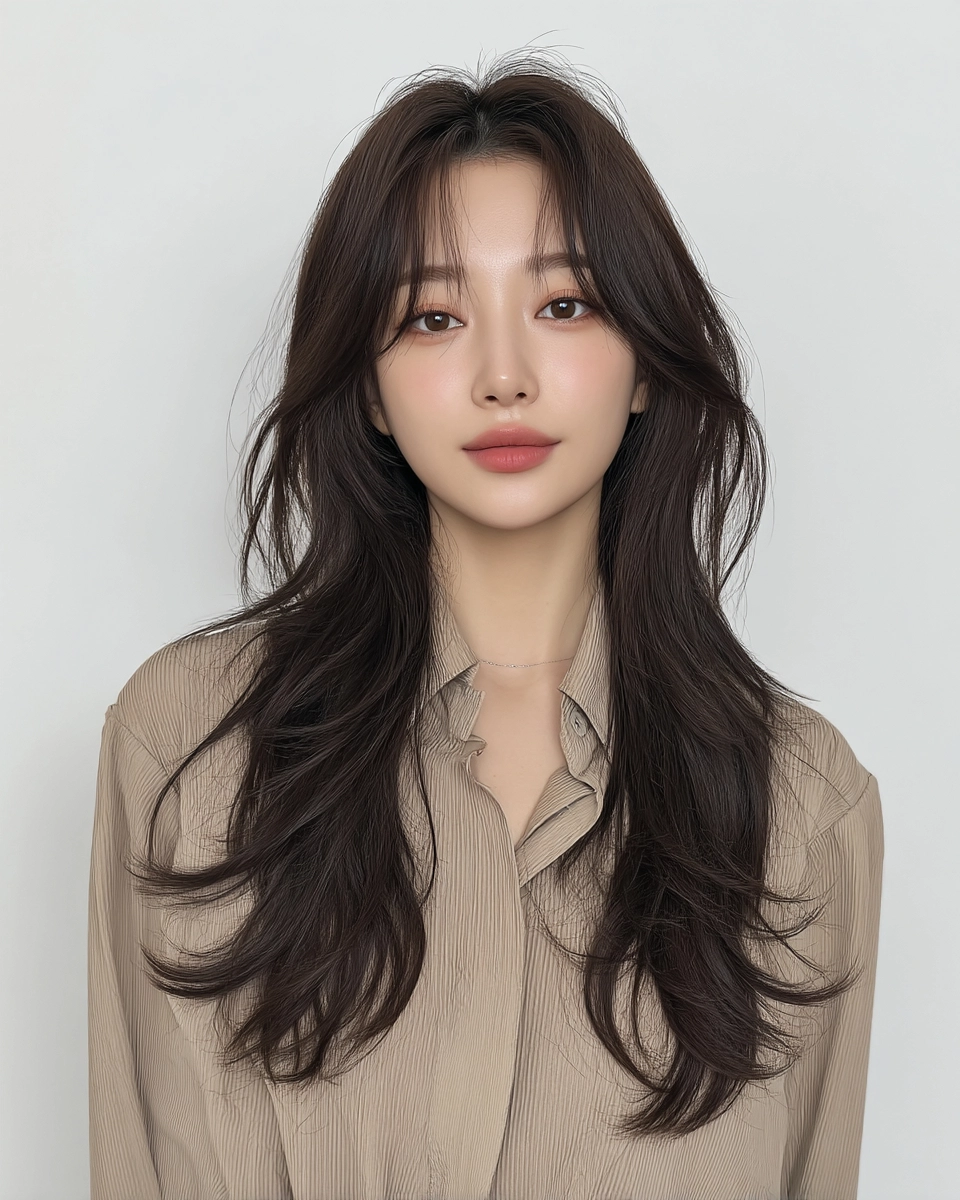 layered medium haircuts Seoul - Style 4 at Korea Hair Salon Seoul