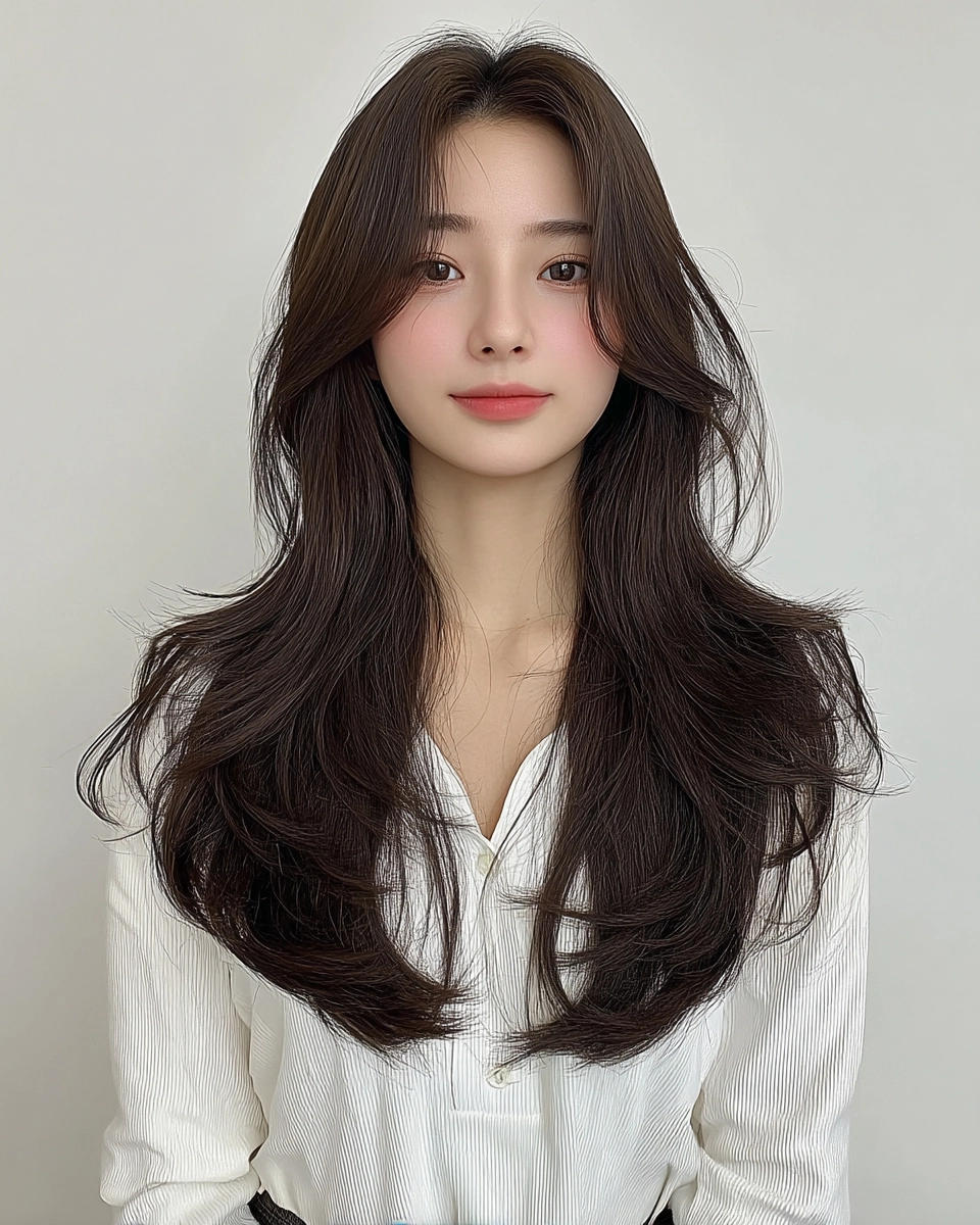 layered medium haircuts Seoul - Style 5 at Korea Hair Salon Seoul