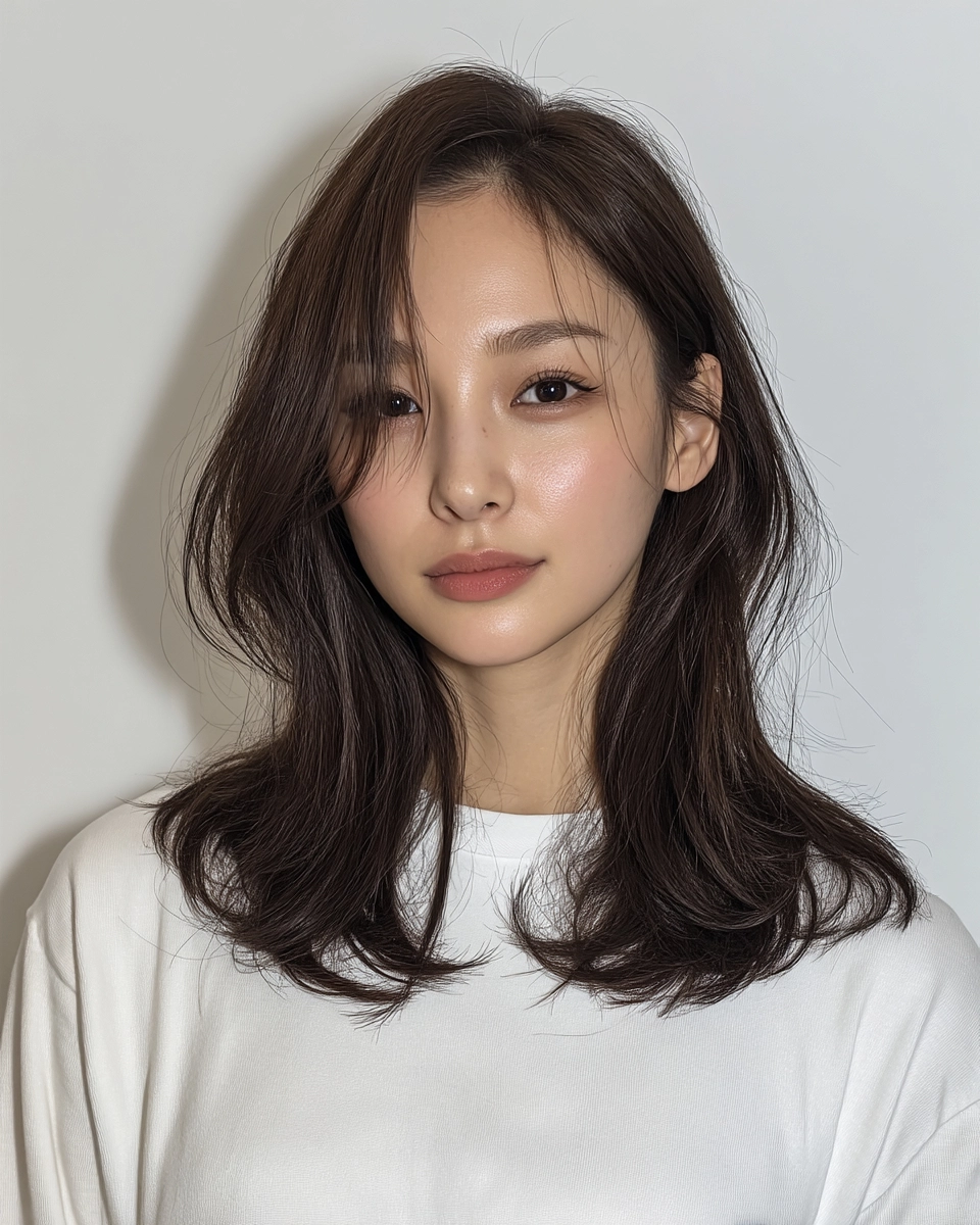 layered medium haircuts Seoul - Style 6 at Korea Hair Salon Seoul