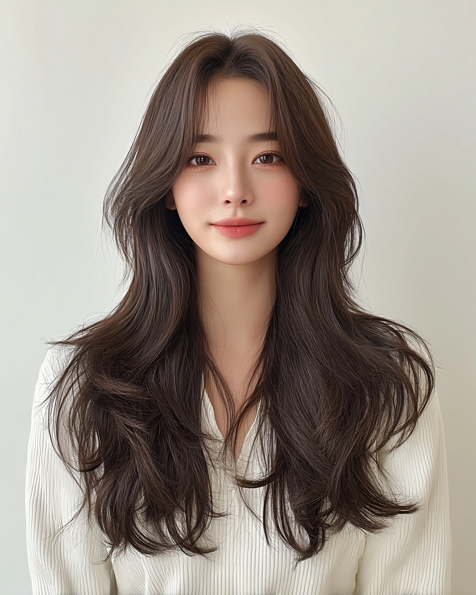 layered waves Seoul 2026 - Style 3 at Korea Hair Salon Seoul