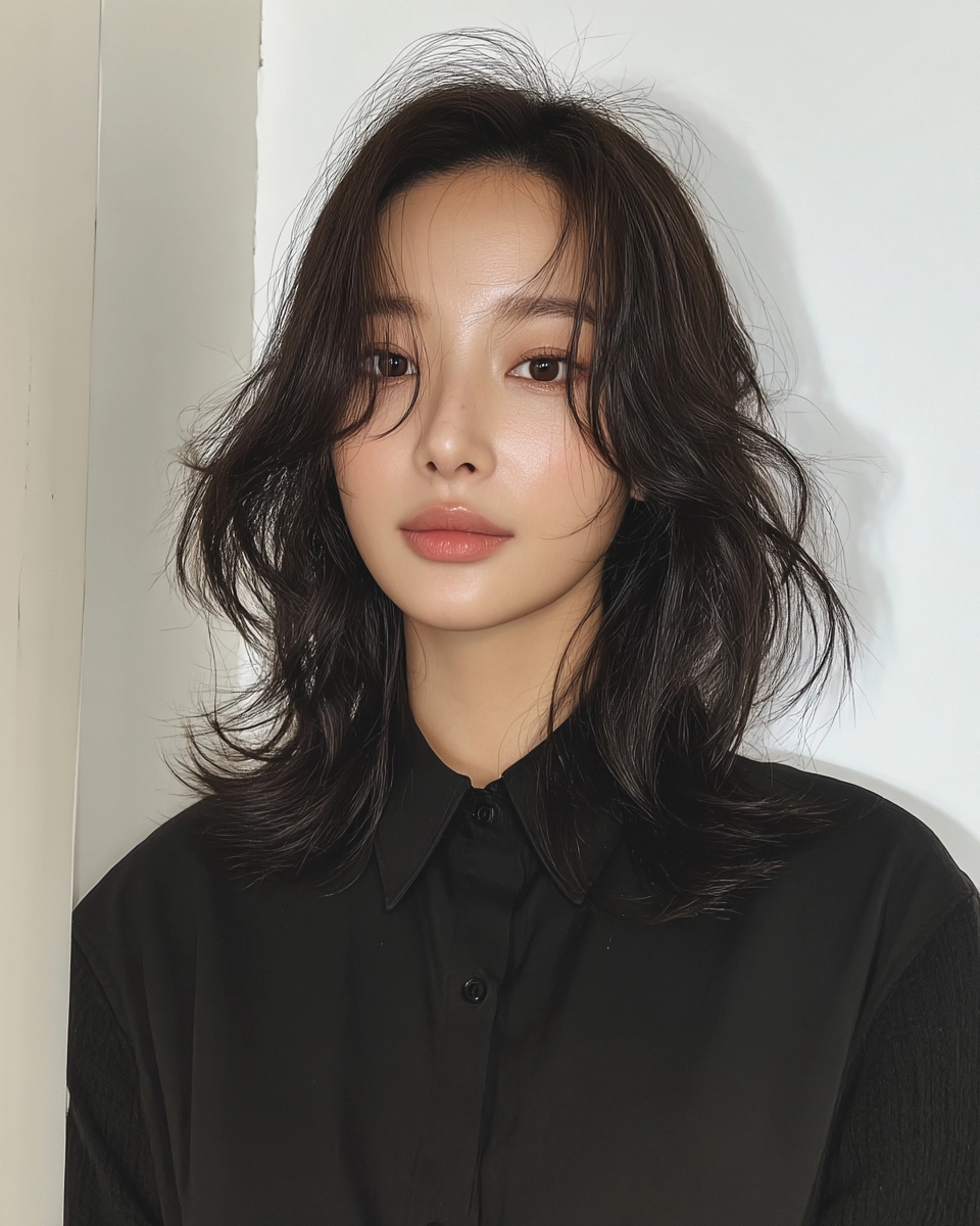 layered waves Seoul 2026 - Style 4 at Korea Hair Salon Seoul