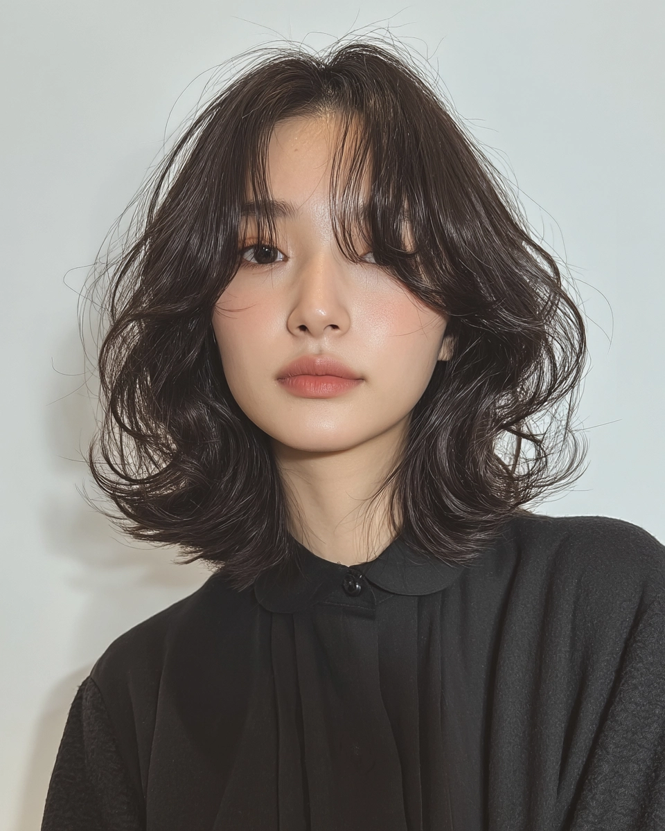 layered waves Seoul 2026 - Style 5 at Korea Hair Salon Seoul