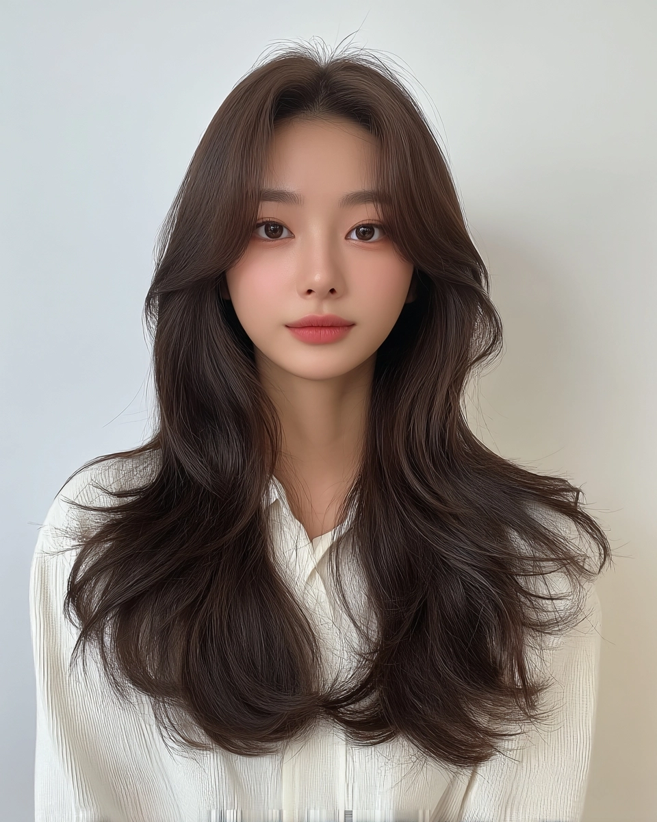 layered waves Seoul 2026 - Style 7 at Korea Hair Salon Seoul