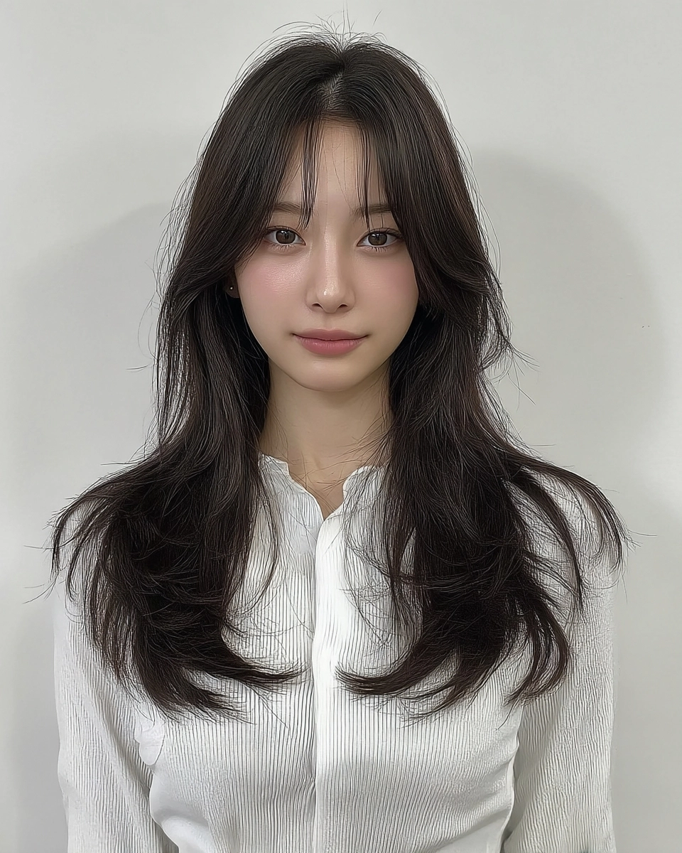 layered waves Seoul 2026 - Style 8 at Korea Hair Salon Seoul