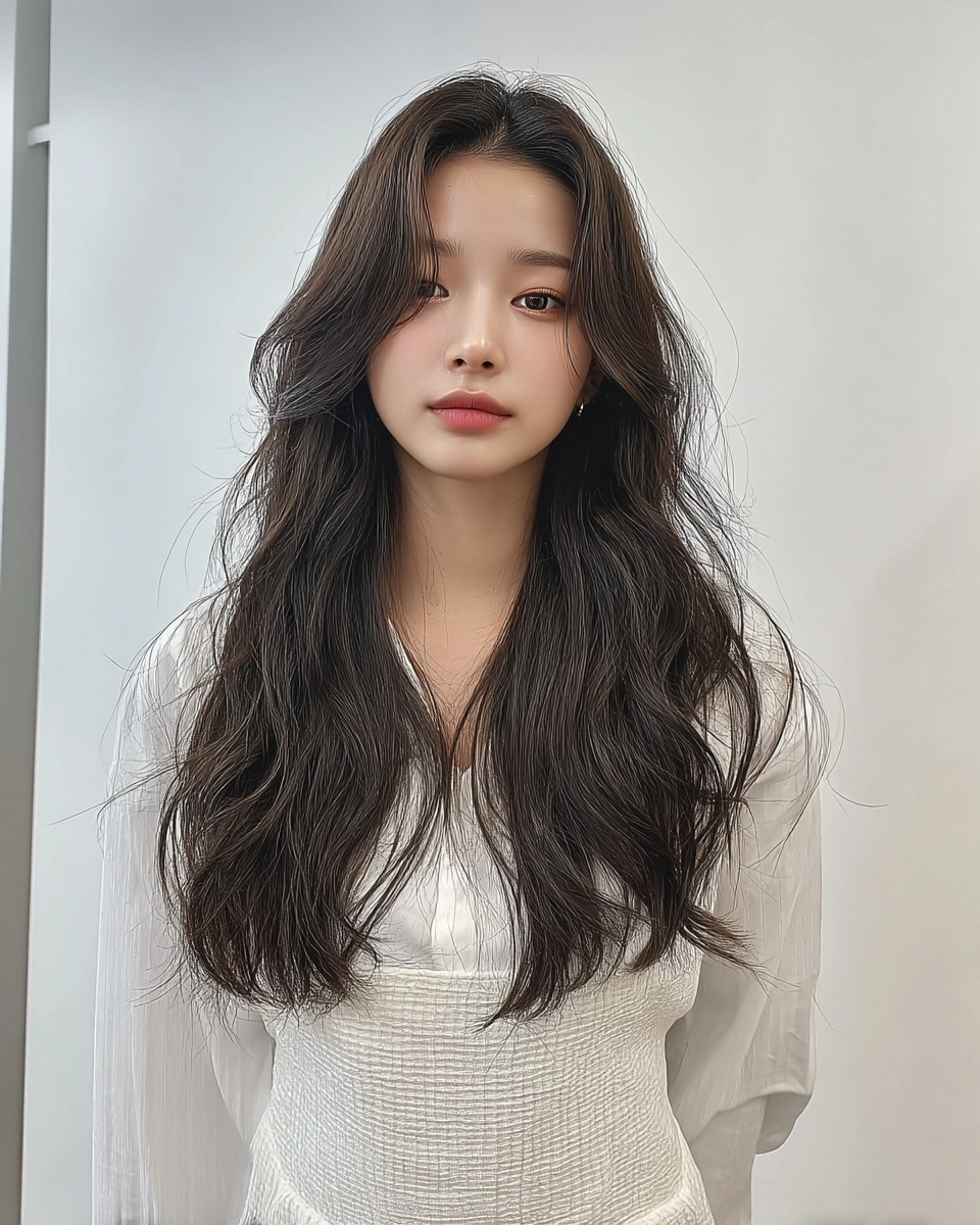 wavy hair transformations Korea 2026 - Style 4 at Korea Hair Salon Seoul
