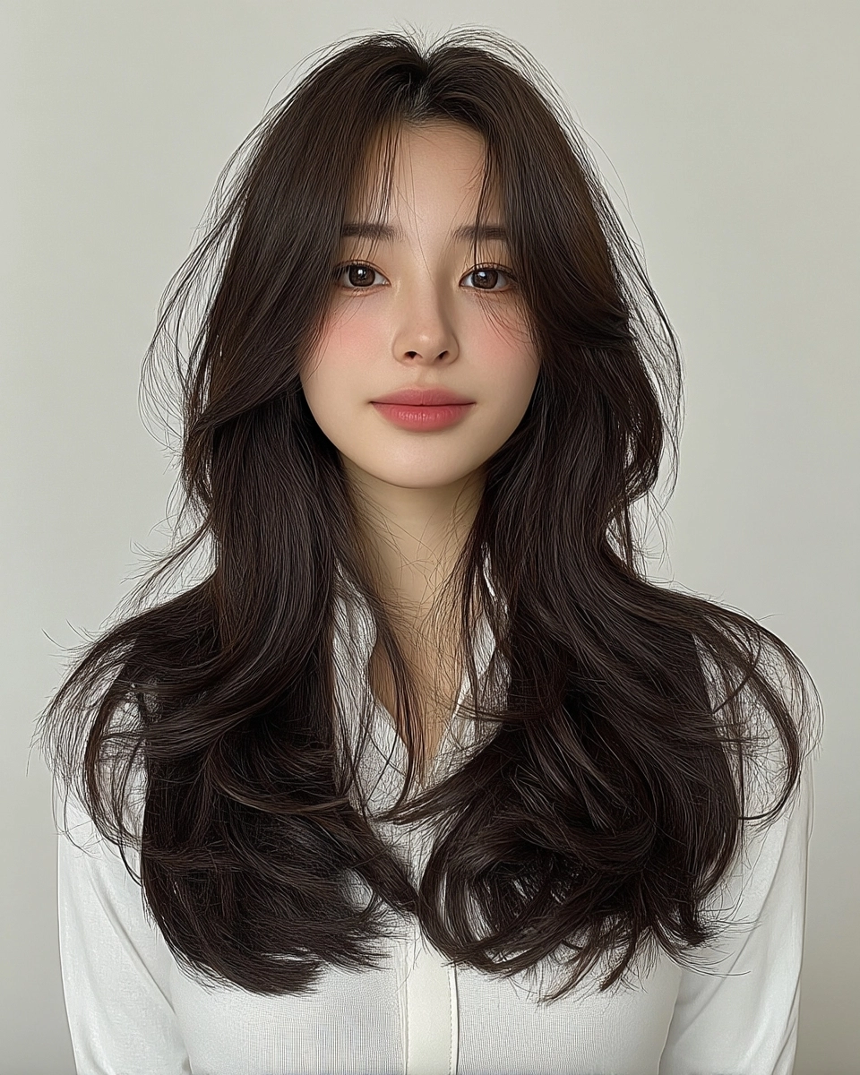 wavy hair transformations Korea 2026 - Style 5 at Korea Hair Salon Seoul