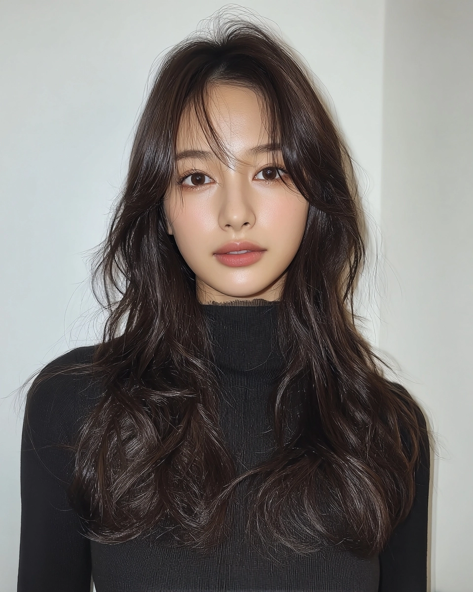 wavy hair transformations Korea 2026 - Style 6 at Korea Hair Salon Seoul
