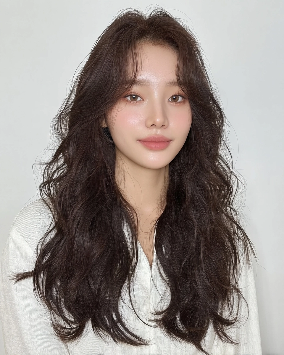 soft wave perm Korea 2026 - Style 7 at Korea Hair Salon Seoul