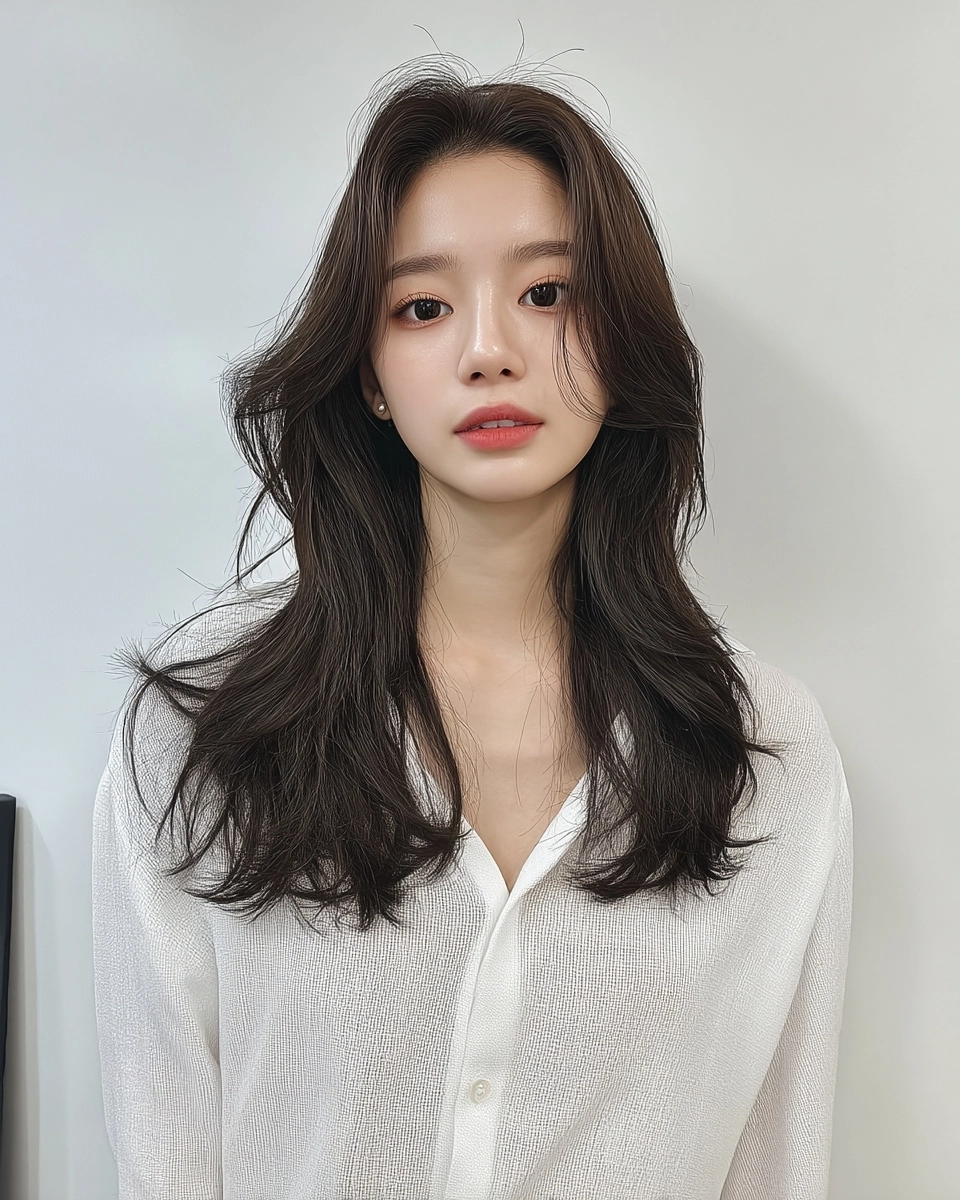 trendy wavy layers Seoul 2026 - Style 1 at Korea Hair Salon Seoul