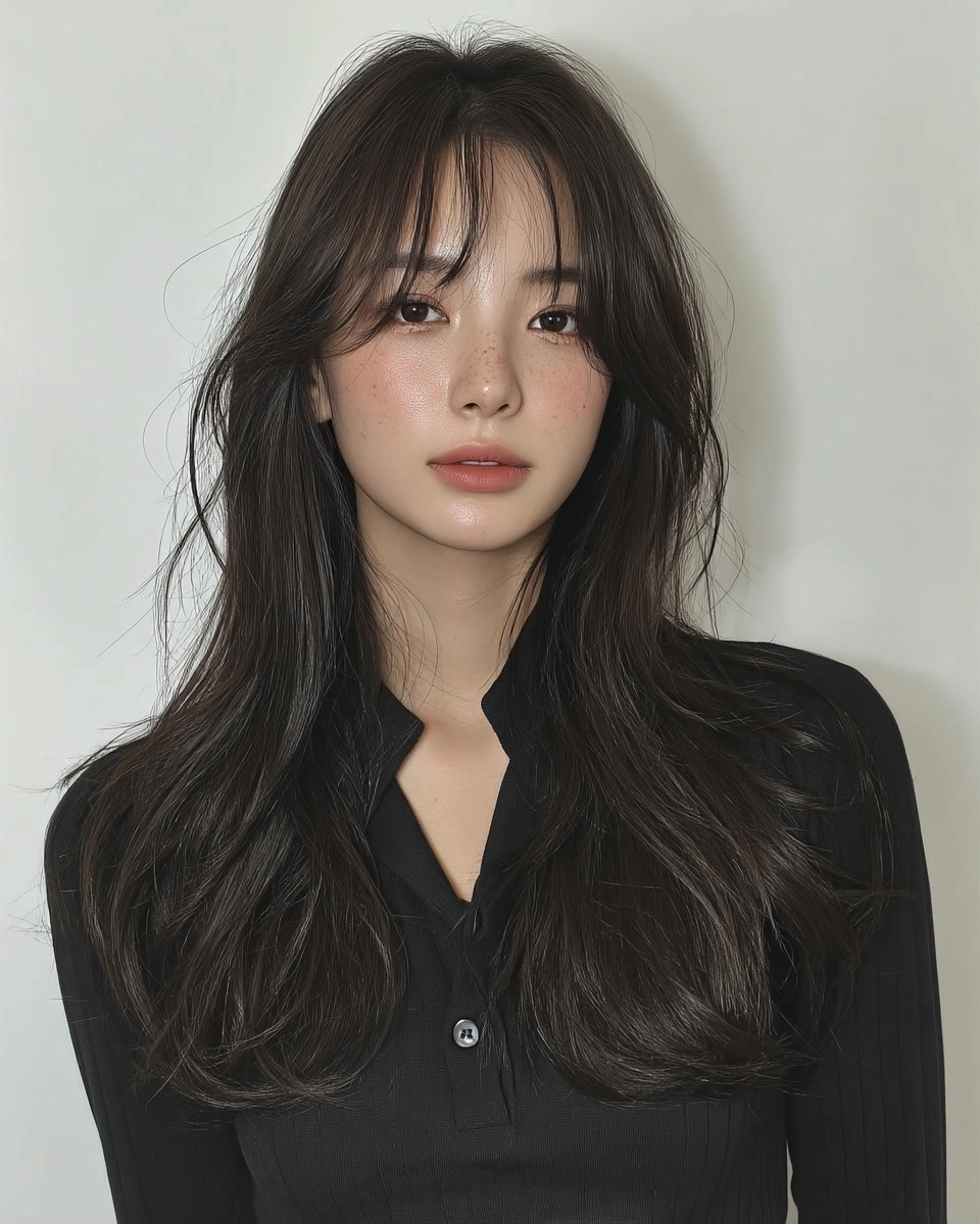 trendy wavy layers Seoul 2026 - Style 2 at Korea Hair Salon Seoul