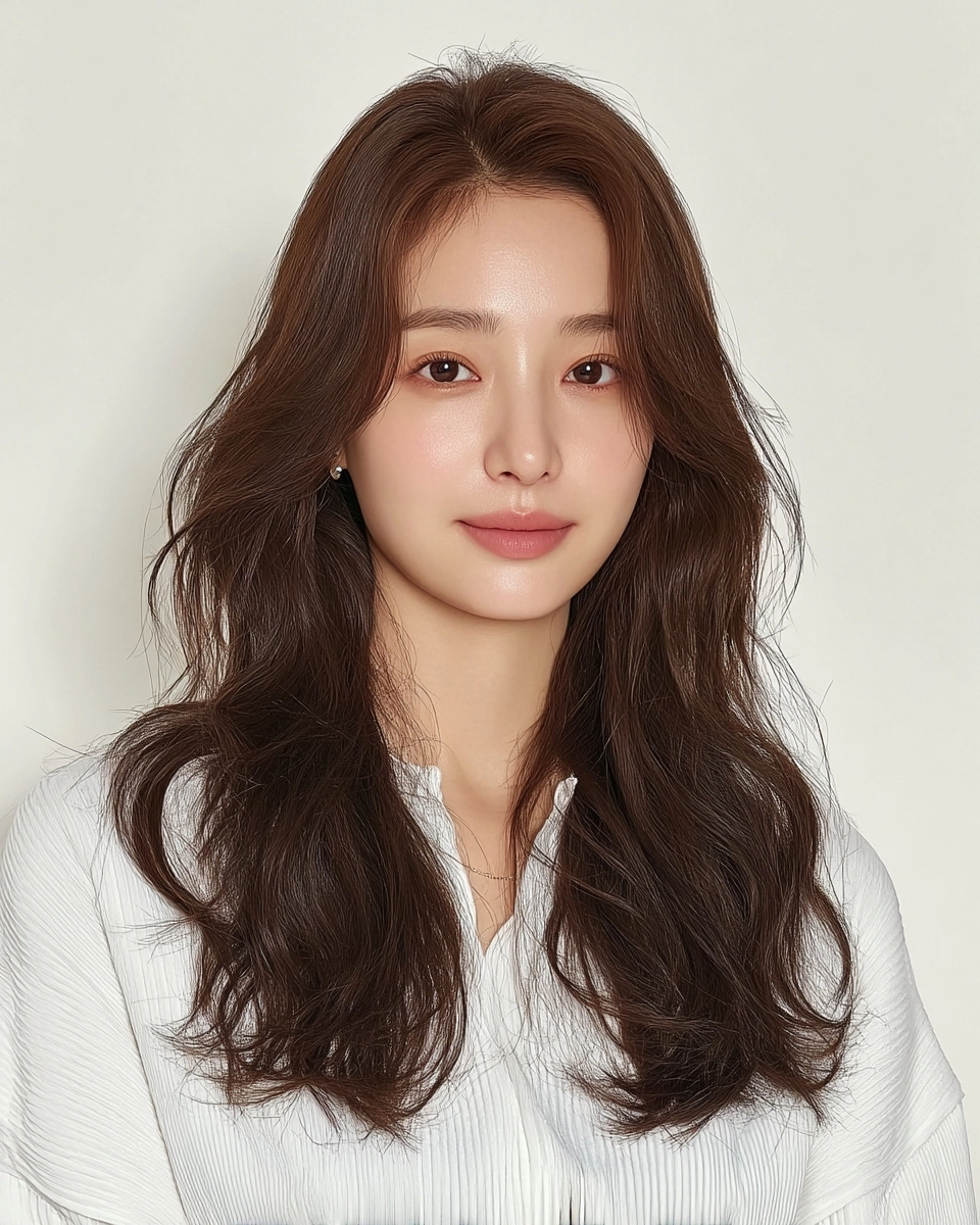trendy wavy layers Seoul 2026 - Style 4 at Korea Hair Salon Seoul