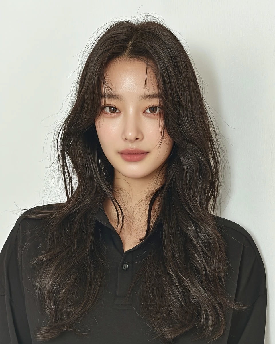 trendy wavy layers Seoul 2026 - Style 6 at Korea Hair Salon Seoul