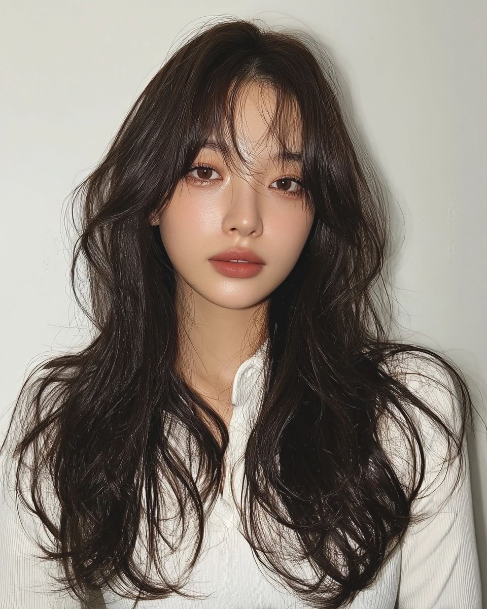 trendy wavy layers Seoul 2026 - Style 7 at Korea Hair Salon Seoul