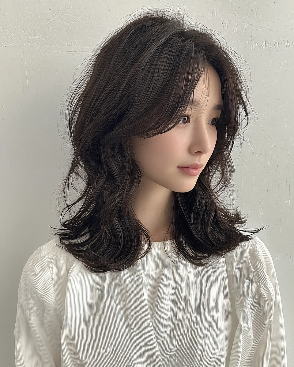 trendy wavy layers Seoul 2026 - Style 8 at Korea Hair Salon Seoul