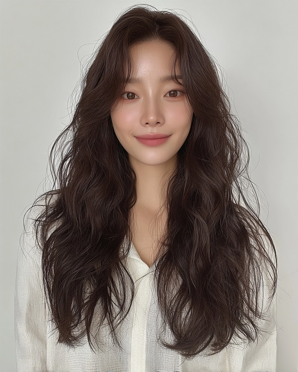 voluminous layered hairstyles Seoul - Style 2 at Korea Hair Salon Seoul
