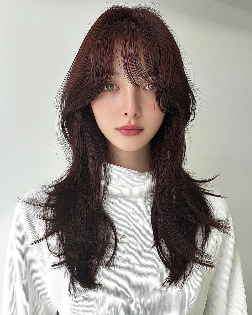 voluminous layered hairstyles Seoul - Style 6 at Korea Hair Salon Seoul