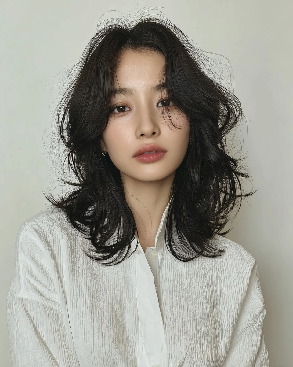 wavy layered styles 2026 - Style 3 at Korea Hair Salon Seoul