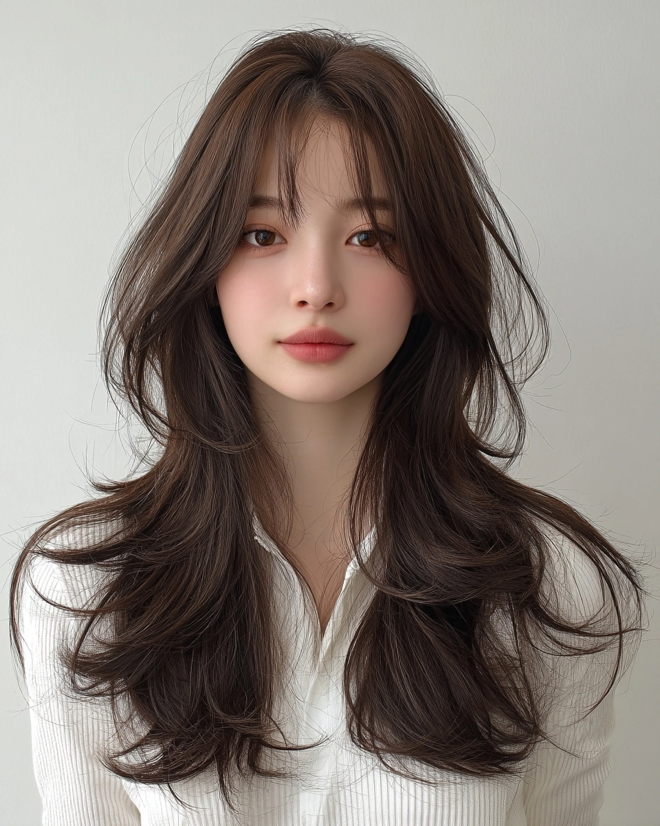 wavy layered styles 2026 - Style 6 at Korea Hair Salon Seoul